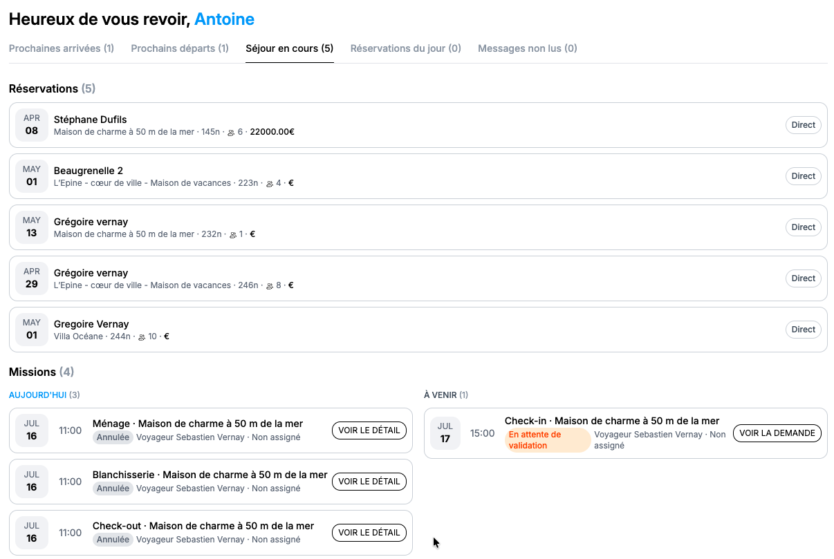 Panel propietario centralizado